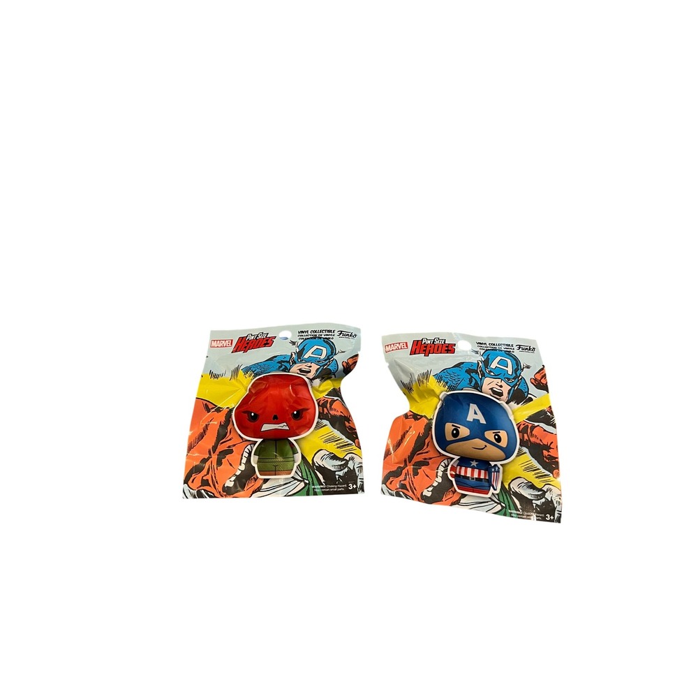Funko Pint Size Heroes Marvel Collector Corps Captain America Red Skull Set 2016